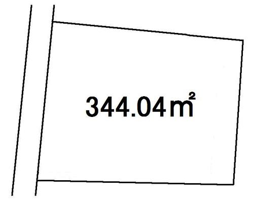 Compartment figure. Land price 10 million yen, Land area 344.04 sq m