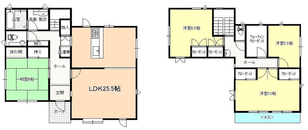 Floor plan. 16.8 million yen, 4LDK + S (storeroom), Land area 279.24 sq m , Building area 142.01 sq m