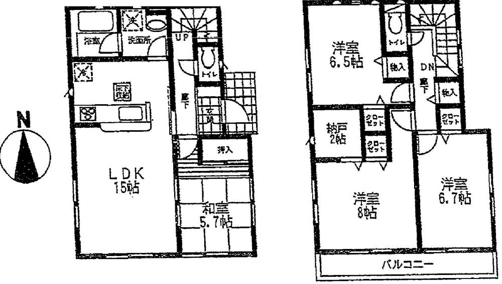 Floor plan. (1 Building), Price 16.8 million yen, 4LDK+S, Land area 321.27 sq m , Building area 98.81 sq m