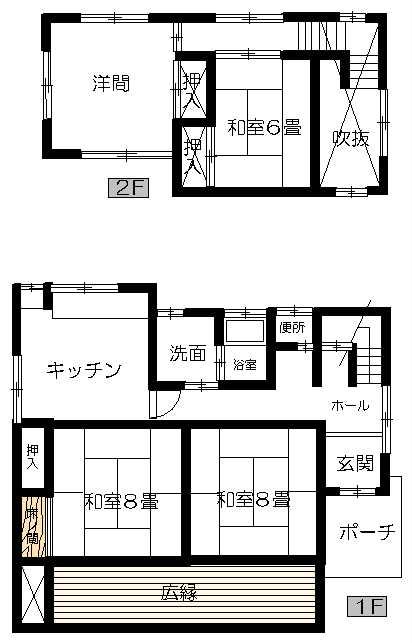 Floor plan. 12.9 million yen, 4DK, Land area 349.25 sq m , Building area 91.91 sq m