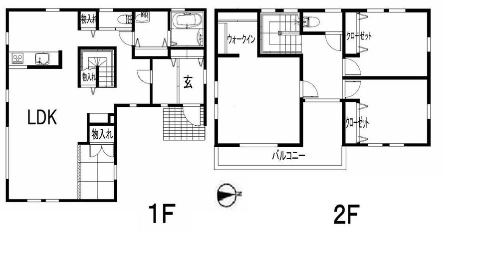 Floor plan. (Li field Minamiyajima Building B), Price 32,800,000 yen, 4LDK, Land area 243.66 sq m , Building area 117.79 sq m