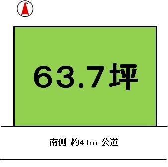Compartment figure. Land price 7.8 million yen, Land area 210.8 sq m