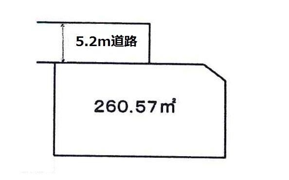 Compartment figure. Land price 4.7 million yen, Land area 260.57 sq m compartment Figure 1