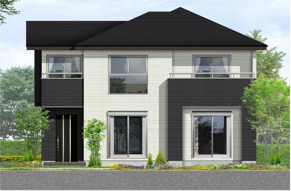 (1 Building) next to the Rendering kitchen, It was provided with the housework room for wife. Stairs adopts living access stairs. Twin balcony is also better ventilated, It will produce an open living. . (1 Building) Rendering