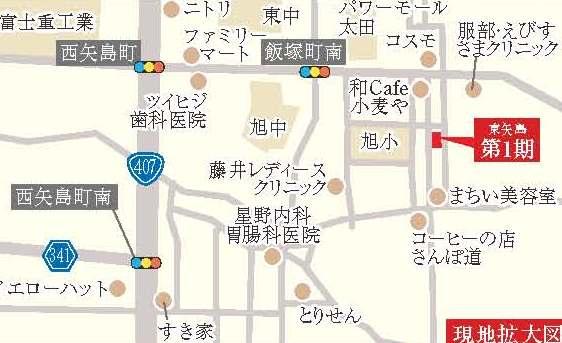 Local guide map. Subdivision guide map