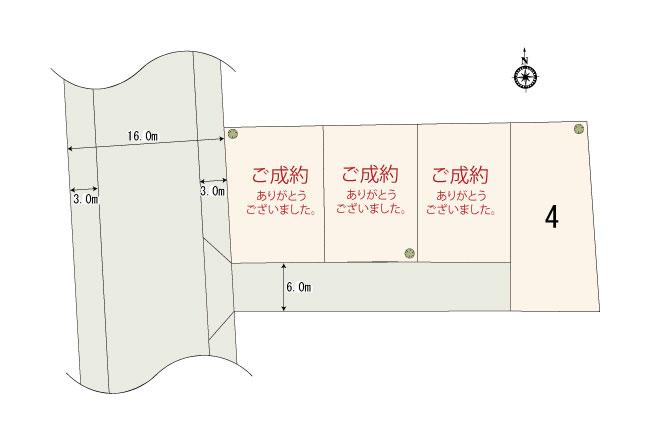 Compartment figure. 29,800,000 yen, 4LDK, Land area 242.5 sq m , Building area 112.61 sq m subdivision compartment view