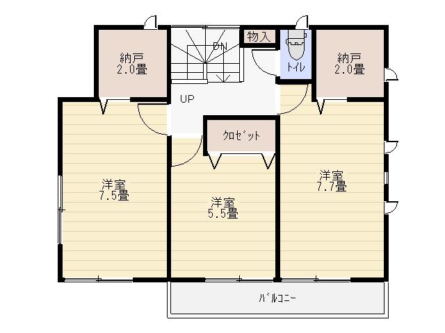 Floor plan. 17.8 million yen, 4LDK + 2S (storeroom), Land area 151.05 sq m , Building area 97.2 sq m 2F