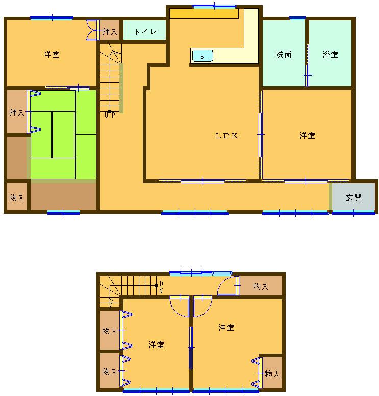 Floor plan. 11.8 million yen, 5LDK, Land area 265.18 sq m , Building area 125.56 sq m
