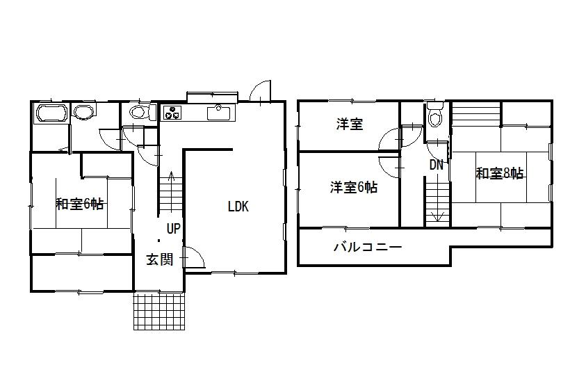 Floor plan. 12.5 million yen, 4LDK, Land area 259.32 sq m , Building area 106.79 sq m floor plan