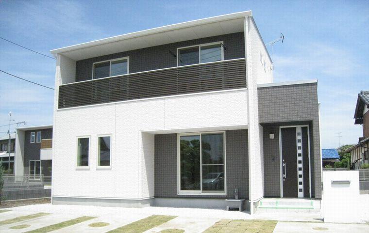 Local appearance photo. Neat appearance in the two-color contrast