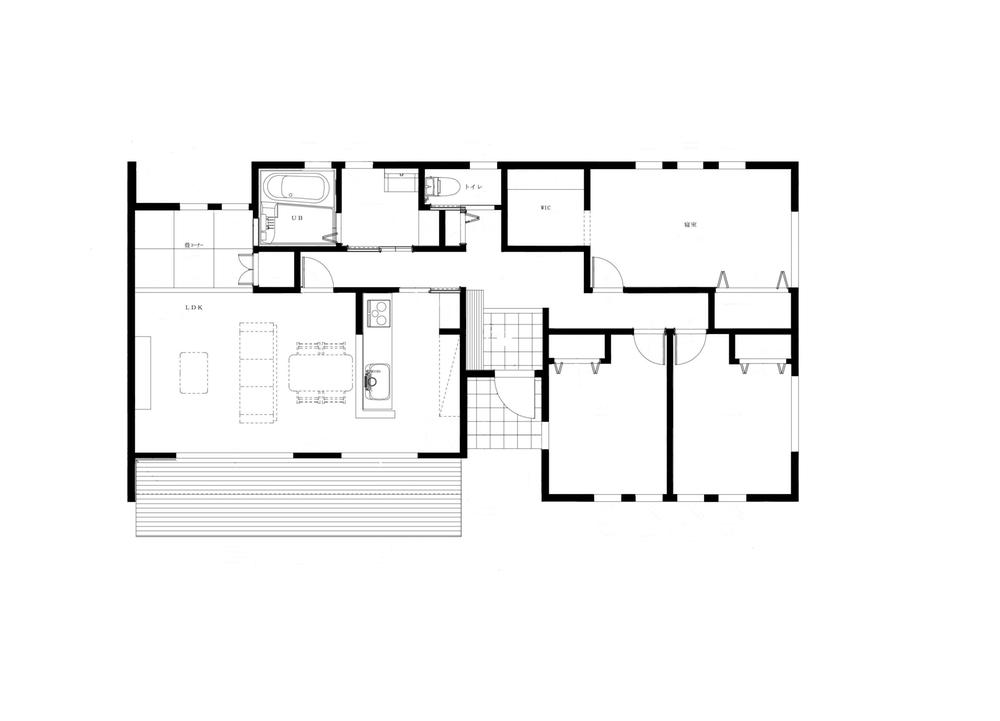 Floor plan. (Li field Nitta Kizaki Building B), Price 24,800,000 yen, 3LDK, Land area 313.67 sq m , Building area 95.73 sq m