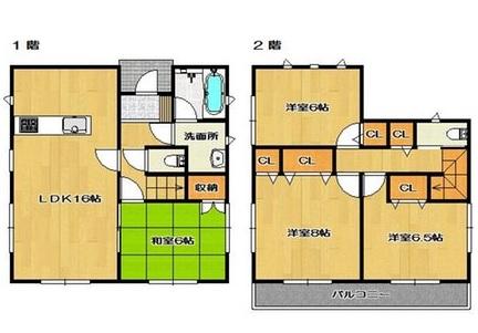 Floor plan. (1 Building), Price 17.8 million yen, 4LDK+S, Land area 153.86 sq m , Building area 95.58 sq m