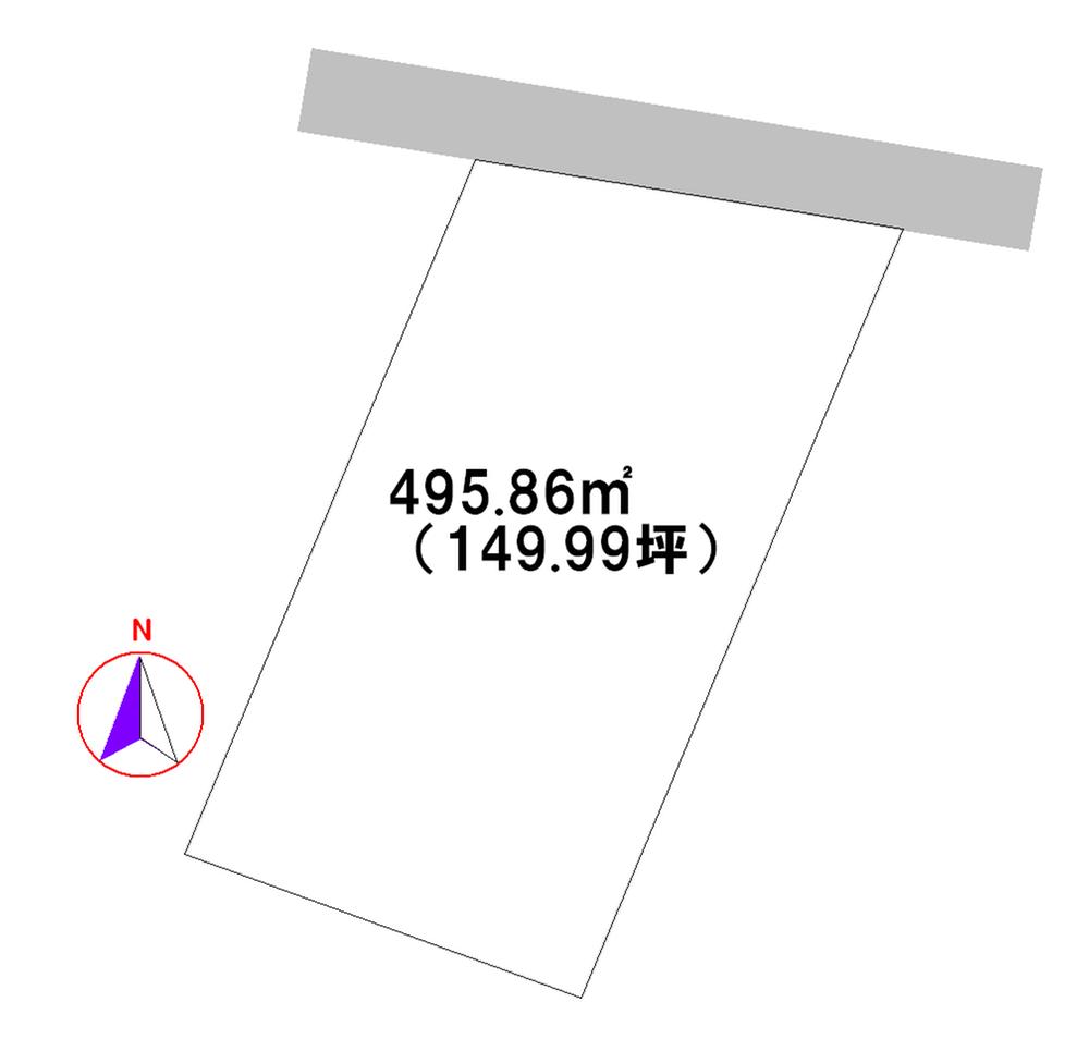 Compartment figure. Land price 25 million yen, Land area 495.86 sq m compartment view