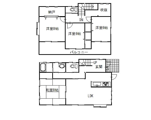 Floor plan. 16.5 million yen, 4LDK, Land area 228.22 sq m , Building area 118.97 sq m floor plan