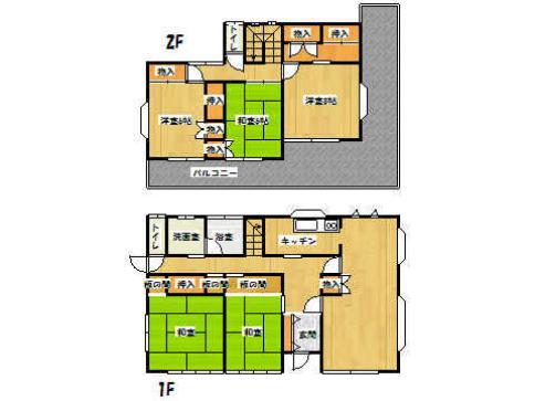 Floor plan. 19,800,000 yen, 6DK, Land area 413.42 sq m , Building area 125.06 sq m