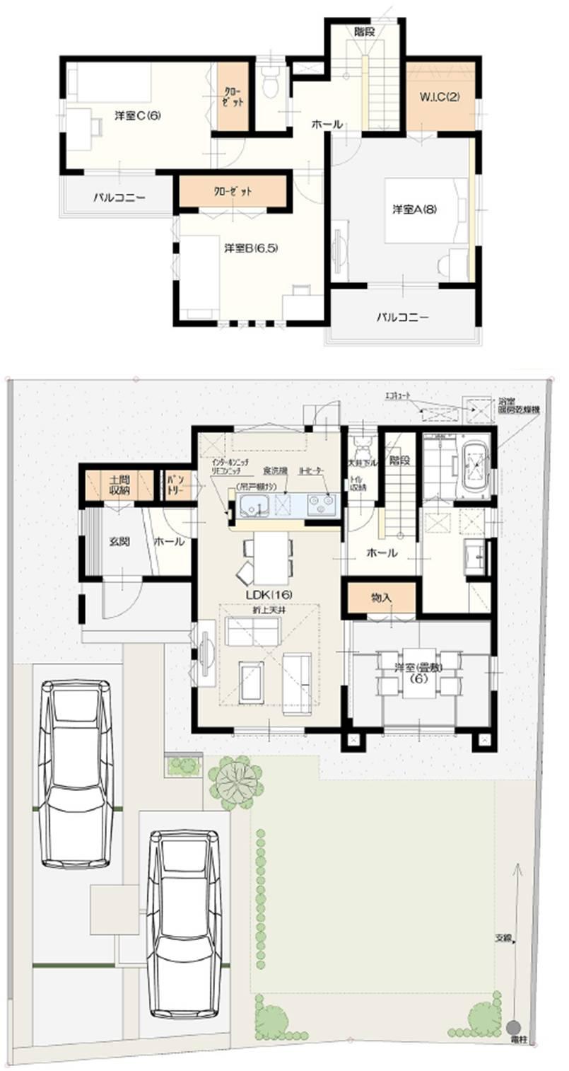 Floor plan. (No. 12 locations), Price 30,300,000 yen, 4LDK, Land area 210.74 sq m , Building area 112.07 sq m