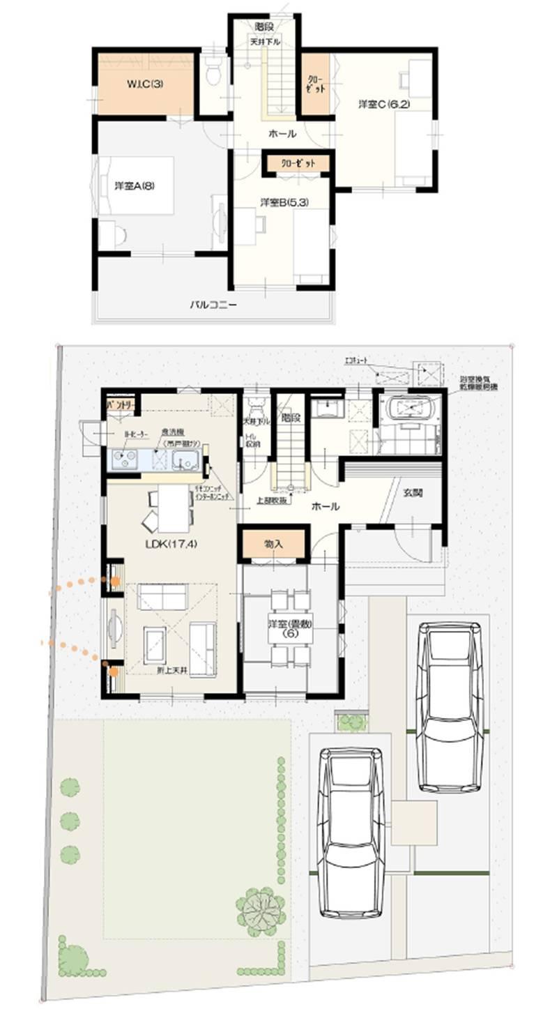 Floor plan. (No. 13 locations), Price 30,300,000 yen, 4LDK, Land area 210.74 sq m , Building area 111.11 sq m
