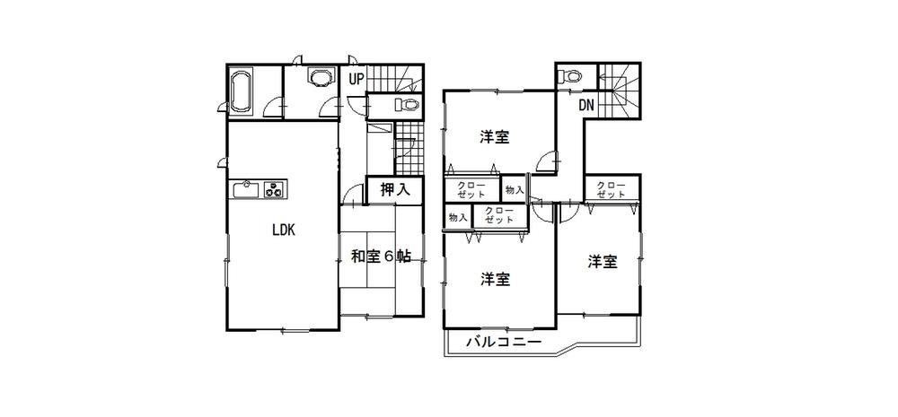 Floor plan. 14.8 million yen, 4LDK, Land area 240.03 sq m , Building area 96.79 sq m floor plan