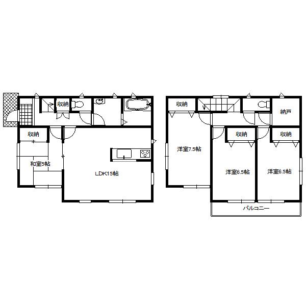 Floor plan. 14.8 million yen, 4LDK, Land area 270.03 sq m , Building area 96.79 sq m