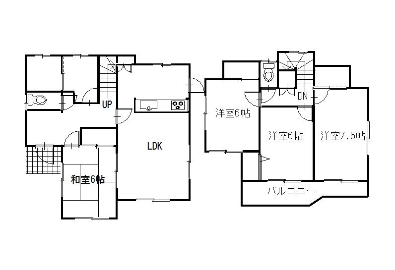 Floor plan. 18 million yen, 4LDK, Land area 156.93 sq m , Building area 96.47 sq m floor plan