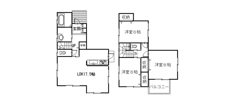 Floor plan. 16.8 million yen, 3LDK, Land area 150 sq m , Building area 90.25 sq m floor plan