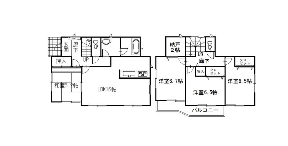 Floor plan. 15.8 million yen, 4LDK, Land area 270.03 sq m , Building area 96.79 sq m floor plan