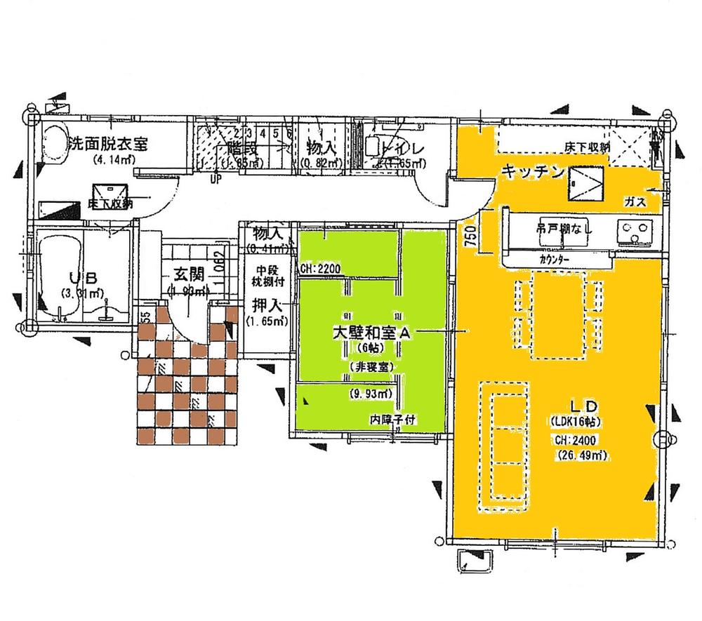 Floor plan. (1 Building 1F), Price 18.9 million yen, 4LDK+2S, Land area 221.1 sq m , Building area 105.57 sq m