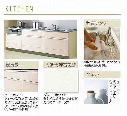 Same specifications photo (kitchen). 4 buildings Specifications (built-in dishwasher dryer, With water purifier construction)