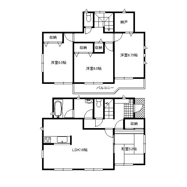 Floor plan. 18,800,000 yen, 4LDK, Land area 351.76 sq m , Building area 98.81 sq m