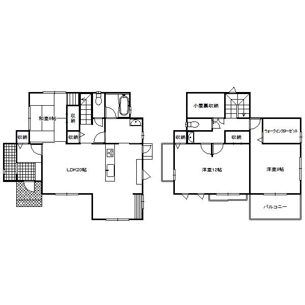 Floor plan. 24,800,000 yen, 3LDK+S, Land area 216.39 sq m , Building area 121.73 sq m
