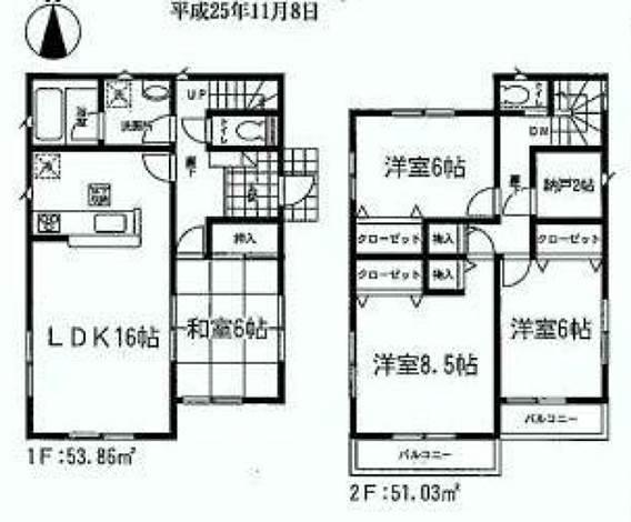 Floor plan. 19,800,000 yen, 4LDK, Land area 178.81 sq m , House there is a building area of ​​104.89 sq m Japanese-style room