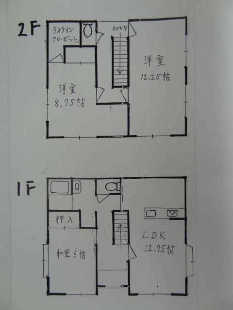 Floor plan. 6.8 million yen, 3LDK + S (storeroom), Land area 155.99 sq m , Building area 97.71 sq m 3SLDK, 29.55 square meters