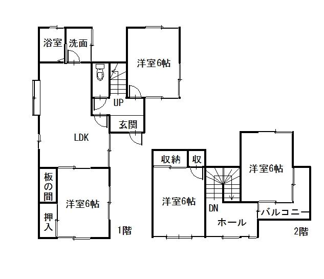 Floor plan. 7.3 million yen, 4LDK, Land area 193.07 sq m , Building area 81.97 sq m floor plan