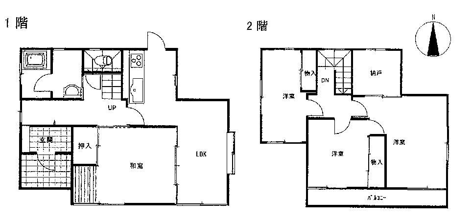 Floor plan. 14.8 million yen, 4LDK + S (storeroom), Land area 177.84 sq m , Building area 107.68 sq m