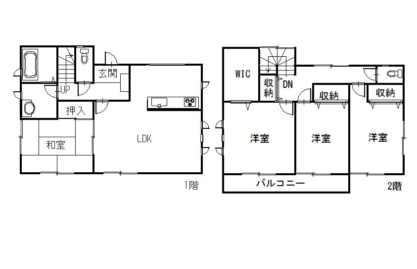 Floor plan. (Building 2), Price 20.8 million yen, 4LDK+S, Land area 240.2 sq m , Building area 105.98 sq m