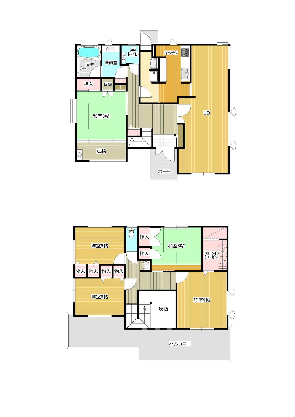 Floor plan. 21 million yen, 5LDK + S (storeroom), Land area 208.74 sq m , Building area 162.96 sq m