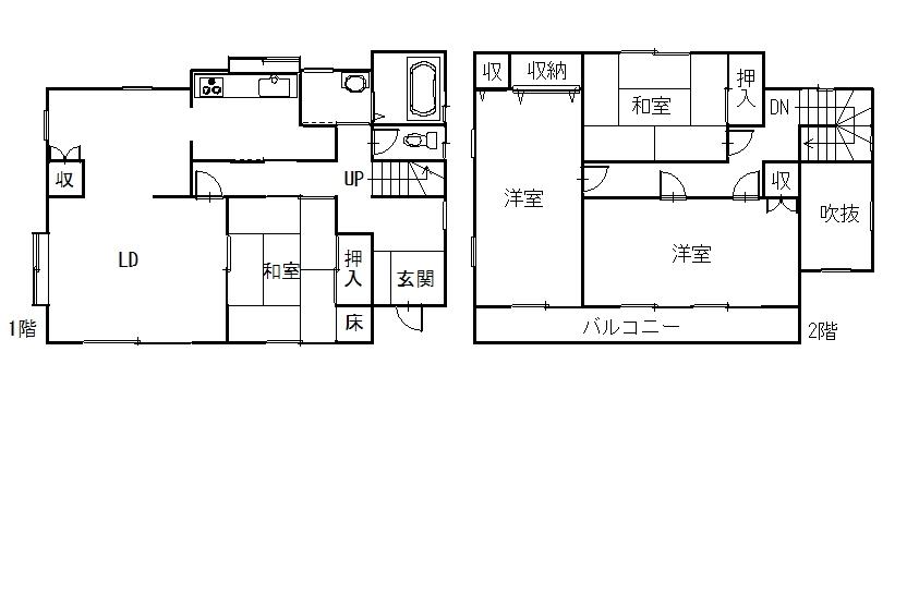 Floor plan. 13.8 million yen, 4LDK, Land area 226.01 sq m , Building area 119.62 sq m floor plan