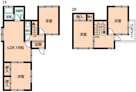 Floor plan. 7.3 million yen, 4LDK, Land area 193.07 sq m , Building area 81.97 sq m