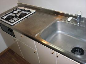 Kitchen. It is a gas stove. 