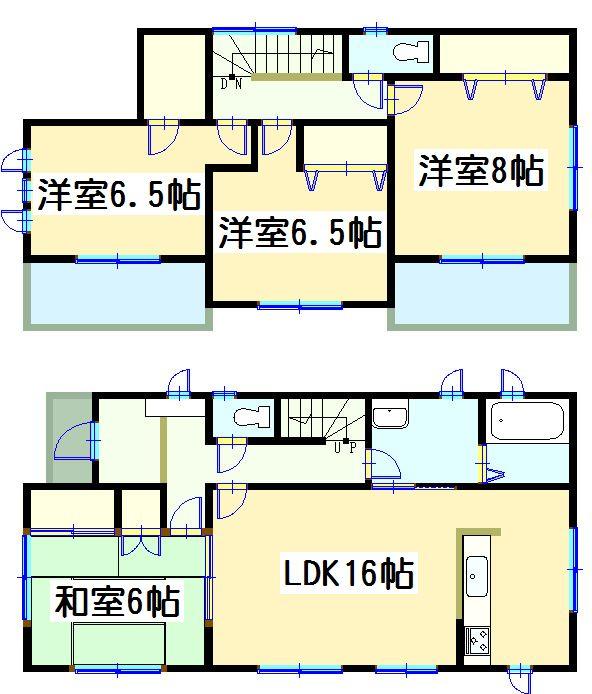Floor plan. 19,800,000 yen, 4LDK + S (storeroom), Land area 240.38 sq m , Building area 105.98 sq m