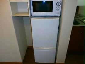 Kitchen. Refrigerator & amp; amp; microwave oven