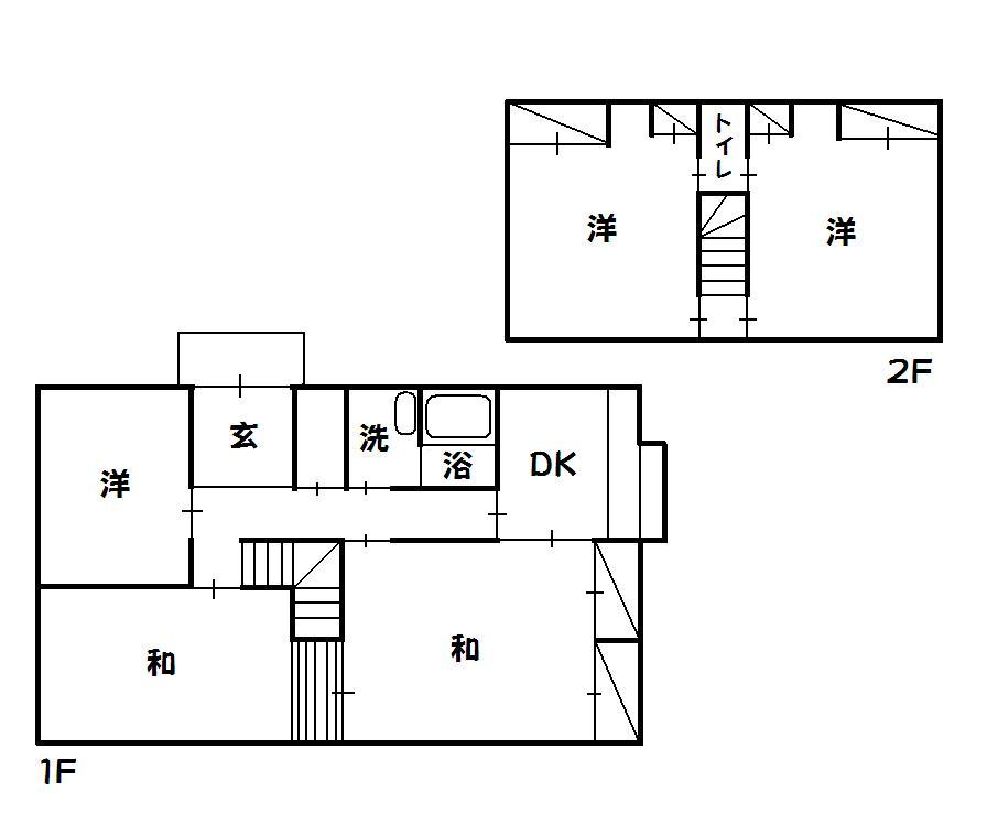 Floor plan. 10.5 million yen, 5DK, Land area 474.68 sq m , Building area 106.8 sq m