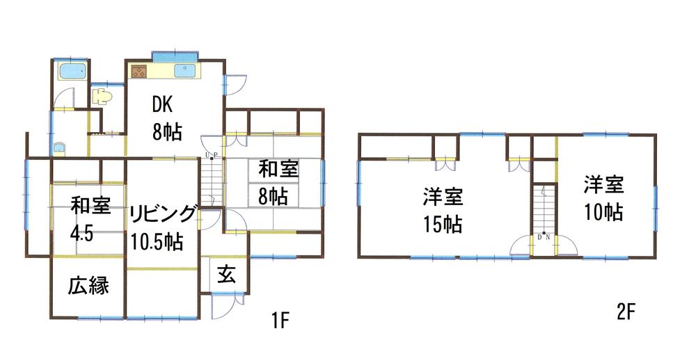 Floor plan. 2.5 million yen, 5LDK + S (storeroom), Land area 193.53 sq m , Building area 130.41 sq m