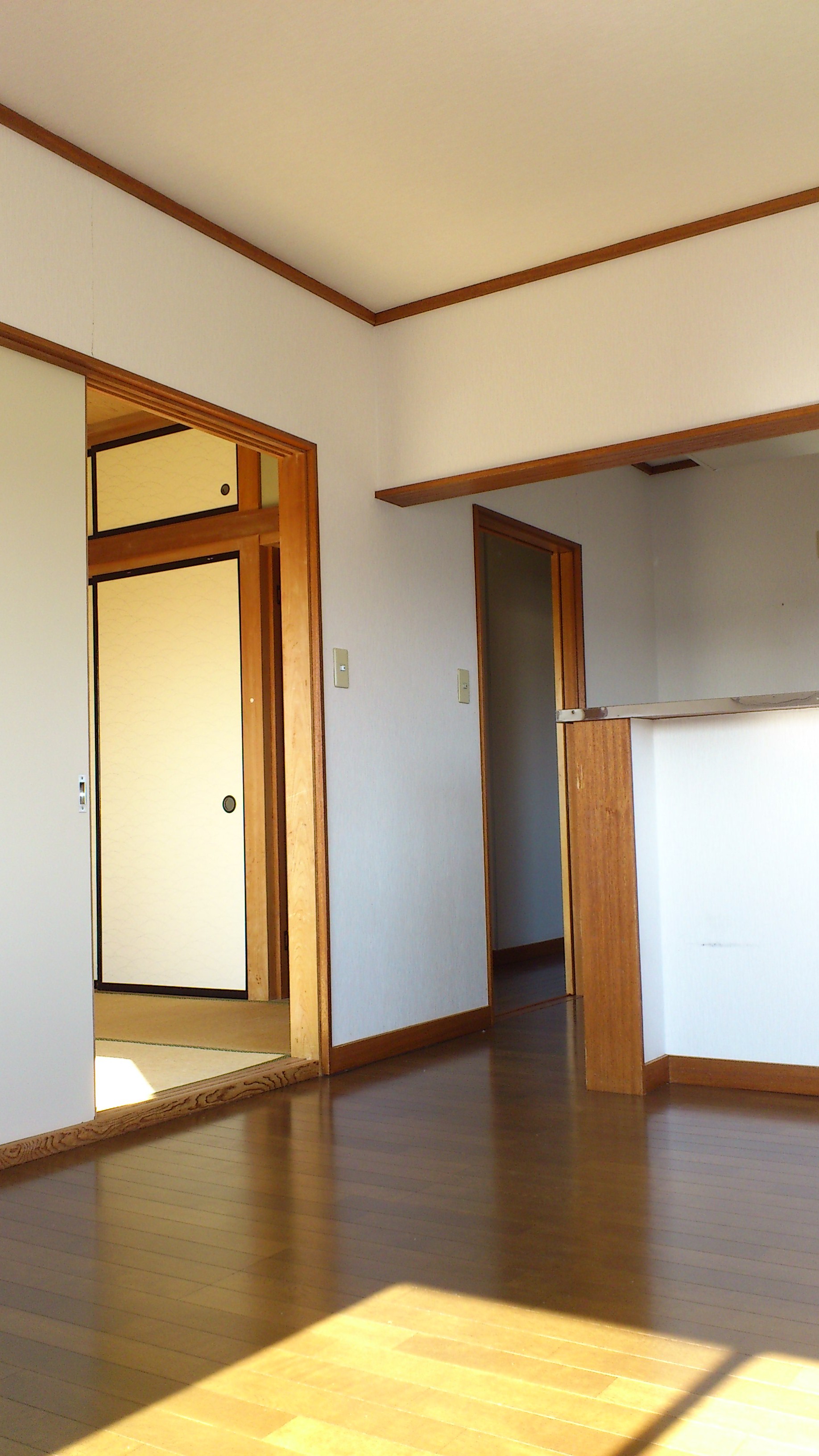 Living and room. LDK10.5 Japanese-style room 6 tatami