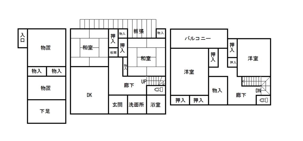 Floor plan. 11.5 million yen, 4DK, Land area 222.12 sq m , Building area 134.13 sq m floor plan