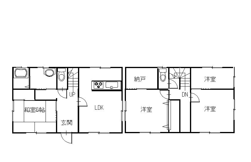 Floor plan. 8.8 million yen, 4LDK + S (storeroom), Land area 207.53 sq m , Building area 109.82 sq m floor plan