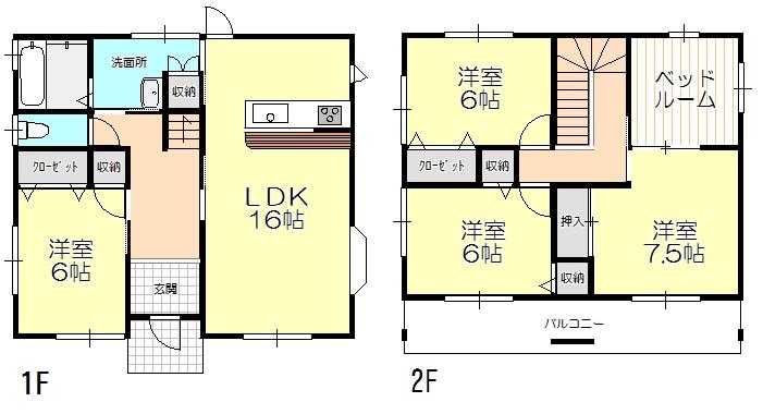 Floor plan. 21,800,000 yen, 4LDK + S (storeroom), Land area 331.4 sq m , Building area 110.96 sq m