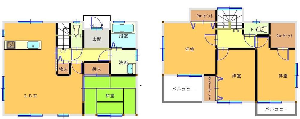 Floor plan. 19,800,000 yen, 4LDK, Land area 231.8 sq m , Building area 105.15 sq m floor plan