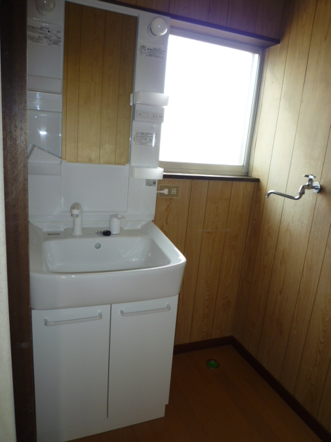 Washroom. Washbasin with shower (new)