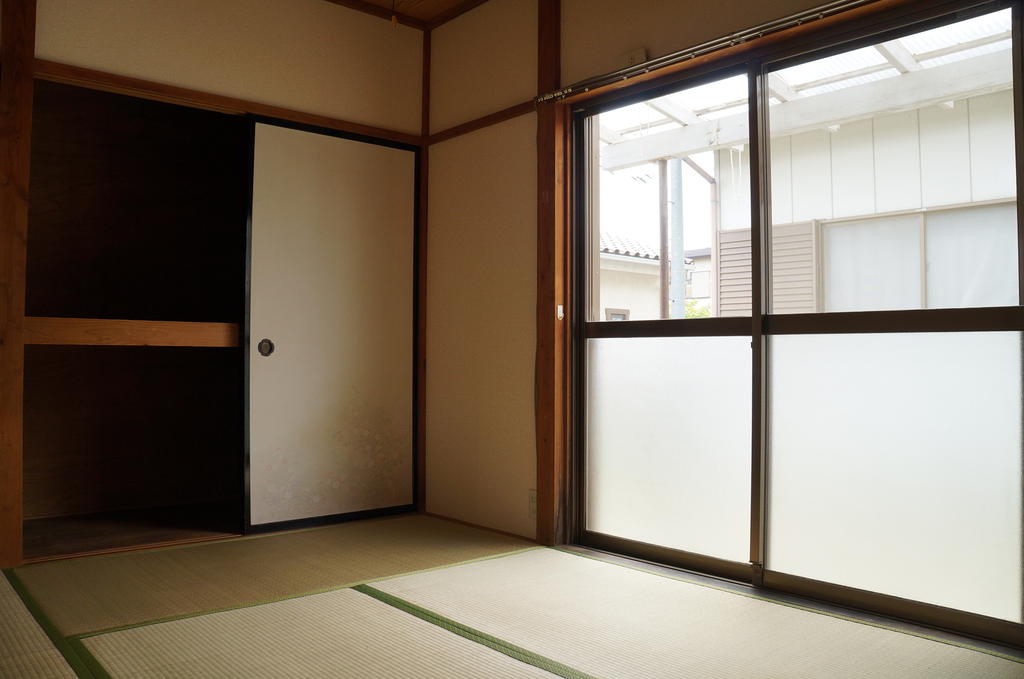 Living and room. Futon can be stored with a closet